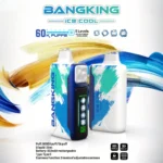 Bang King 60K Puffs Ice Cool – Visokokakovostna disposable e-cigareta z 60.000 potegi, Quad Mesh in LED zaslonom - slika 4