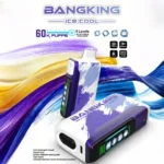 Bang King 60K Puffs Ice Cool – Visokokakovostna disposable e-cigareta z 60.000 potegi, Quad Mesh in LED zaslonom - slika 6