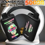 Bang King Twins 50K – Disposable Vape z Dvojno Komoro in 50.000 Potegi za Dolgotrajno Uporabo