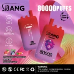 Bang Leader 80K Disposable Vape – 80.000 potegov, trojni okusi, LED zaslon, polnilna baterija, graffiti dizajn - slika 13