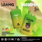Bang Leader 80K Disposable Vape – 80.000 potegov, trojni okusi, LED zaslon, polnilna baterija, graffiti dizajn - slika 2