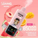 Bang Leader 85000 Puffs 3 v 1 Vape – 85.000 potegov, trojni okusi, LED zaslon, Type-C polnjenje, 850mAh - slika 9