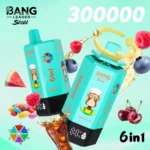 Bang Leader Stoll 300K Puffs Vape – 6-v-1 Flavor System, Ultra High Capacity, Mesh Coil, Type-C Polnjenje, OEM/ODM združljiv - slika 4