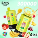Bang Leader Stoll 300K Puffs Vape – 6-v-1 Flavor System, Ultra High Capacity, Mesh Coil, Type-C Polnjenje, OEM/ODM združljiv - slika 12