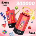 Bang Leader Stoll 300K Puffs Vape – 6-v-1 Flavor System, Ultra High Capacity, Mesh Coil, Type-C Polnjenje, OEM/ODM združljiv - slika 14
