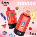 Bang Leader Stoll 300K Puffs Vape – 6-v-1 Flavor System, Ultra High Capacity, Mesh Coil, Type-C Polnjenje, OEM/ODM združljiv - slika 2