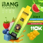 Bang Legend 110K Puffs – 3-v-1 Flavor Disposable Vape, 110.000 vdihov, LED zaslon, Mesh Coil, 850mAh Type-C Polnjenje - slika 4