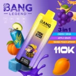 Bang Legend 110K Puffs – 3-v-1 Flavor Disposable Vape, 110.000 vdihov, LED zaslon, Mesh Coil, 850mAh Type-C Polnjenje - slika 6