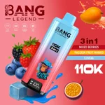 Bang Legend 110K Puffs – 3-v-1 Flavor Disposable Vape, 110.000 vdihov, LED zaslon, Mesh Coil, 850mAh Type-C Polnjenje - slika 7