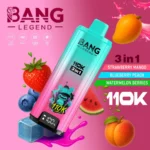 Bang Legend 110K Puffs – 3-v-1 Flavor Disposable Vape, 110.000 vdihov, LED zaslon, Mesh Coil, 850mAh Type-C Polnjenje - slika 11