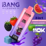Bang Legend 110K Puffs – 3-v-1 Flavor Disposable Vape, 110.000 vdihov, LED zaslon, Mesh Coil, 850mAh Type-C Polnjenje - slika 12