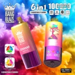 Bang Blaze 100000 Puffs 6 in 1 – Polnilna Enkratna Cigareta z LED Zaslonom, 850 mAh Baterijo in Šestimi Okusi - slika 4