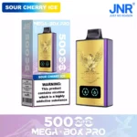 JNR Mega Box Pro 50000 Puffs – Dolgotrajni Disposable Vape z 32 ml, LED Zaslonom in 20 Okusi za EU trg - slika 13