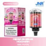 JNR Mega Shisha Hookah 100000 Puffs – Disposable Vape z 60 ml, 2200 mAh Baterijo in LED Zaslonom za Shisha-Style - slika 3