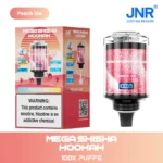 JNR Mega Shisha Hookah 100000 Puffs – Disposable Vape z 60 ml, 2200 mAh Baterijo in LED Zaslonom za Shisha-Style - slika 7