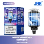 JNR Mega Shisha Hookah 100000 Puffs – Disposable Vape z 60 ml, 2200 mAh Baterijo in LED Zaslonom za Shisha-Style - slika 2