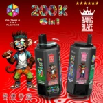 Bang Blaze 200K Puffs 6-v-1 Disposable Vape – 6 Ločenih Okusov, 72 ml, 650 mAh Polnilna Baterija, Type-C Polnjenje, 0–5 % Nikotina, - slika 5