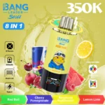 Bang Leader Stoll 350K 8-in-1 Disposable Vape – 350.000 Potegov, Multi Flavor E-cigareta, LED Display, Mesh Coil, Type-C Polnjenje - slika 8