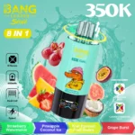 Bang Leader Stoll 350K 8-in-1 Disposable Vape – 350.000 Potegov, Multi Flavor E-cigareta, LED Display, Mesh Coil, Type-C Polnjenje - slika 13