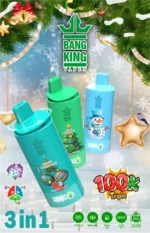 (Božič)Bang King Triple 100K Puffs – 100.000 Potegov, 3-v-1 Okusni Sistem, 850 mAh Baterija, Premium Disposable Vape - slika 7