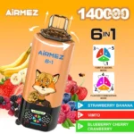 Airmez FOX 140.000 potegov 6-v-1 | Dolgotrajna E-cigareta za več okusov v Sloveniji - slika 4