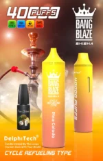 Bang Blaze Shisha 40K Puffs – 40.000 Potegov, 650 mAh Baterija, Nastavljiv Pretok Zraka, Premium Disposable Vape - slika 3