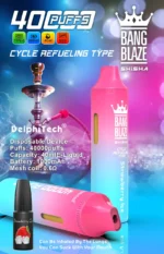 Bang Blaze Shisha 40K Puffs – 40.000 Potegov, 650 mAh Baterija, Nastavljiv Pretok Zraka, Premium Disposable Vape - slika 6