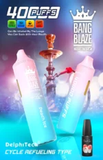 Bang Blaze Shisha 40K Puffs – 40.000 Potegov, 650 mAh Baterija, Nastavljiv Pretok Zraka, Premium Disposable Vape - slika 7