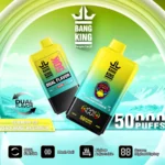 Bang King 50K Puffs – polnilni disposable vape z dvokanalnim okusom, 50 ml e-tekočine in nastavljivim pretokom zraka - slika 9
