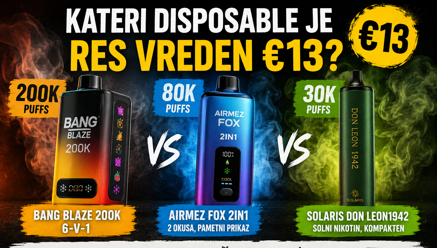 Airmez Fox 2in1 80000 Puffs v Sloveniji
