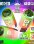 Bang Blaze Puffs 6 in 1 – Polnilna Enkratna Cigareta z LED Zaslonom, 850 mAh Baterijo in Šestimi Okusi