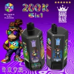 Bang Blaze 200K Puffs 6 v 1 Disposable Vape – 6 Ločenih Okusov, 72 ml, 650 mAh Polnilna Baterija, Type C Polnjenje, 0–5 % Nikotina