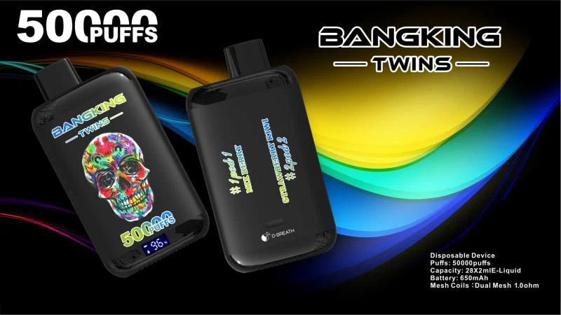 Bang King Twins 50K – Disposable Vape z Dvojno Komoro in 50.000 Potegi za Dolgotrajno Uporabo 2 bang king twins 50k disposable vape z dvojno komoro in 50.000 potegi za dolgotrajno uporabo 2