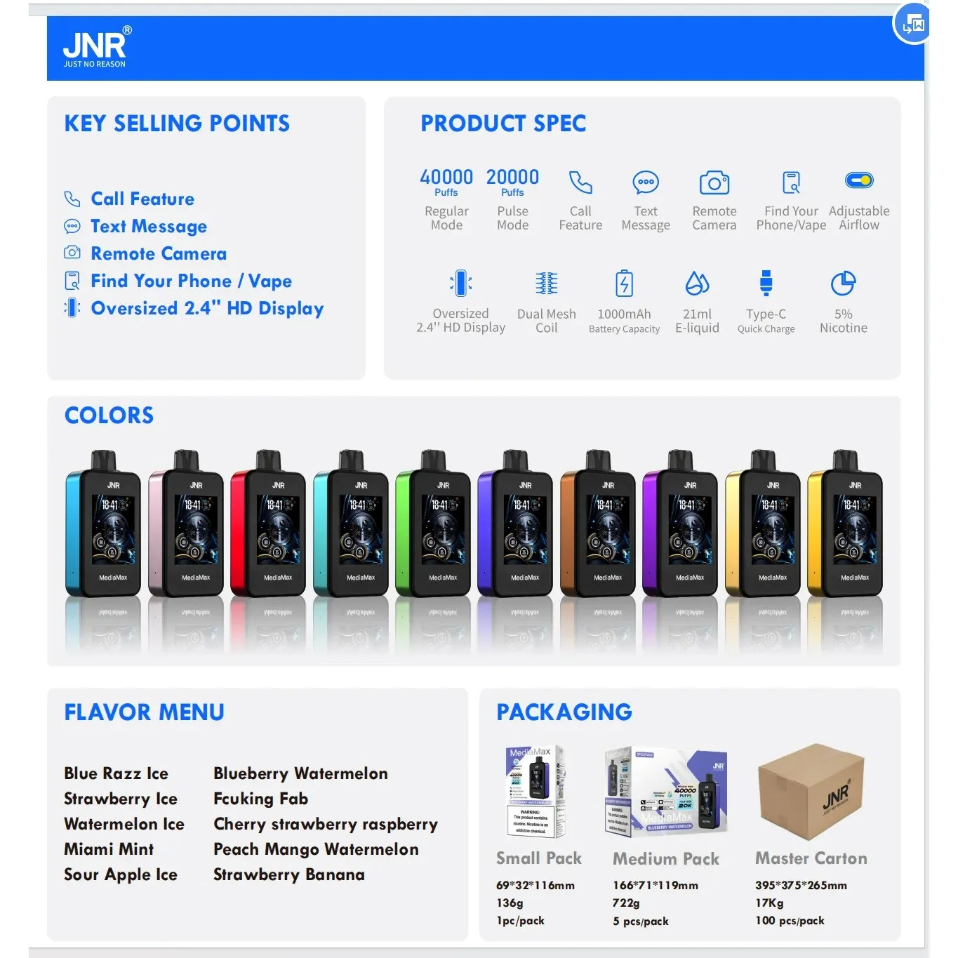 jnr media max 40000 komplet prva polnilna vape z 40k potegi in hd zaslonom v sloveniji 1