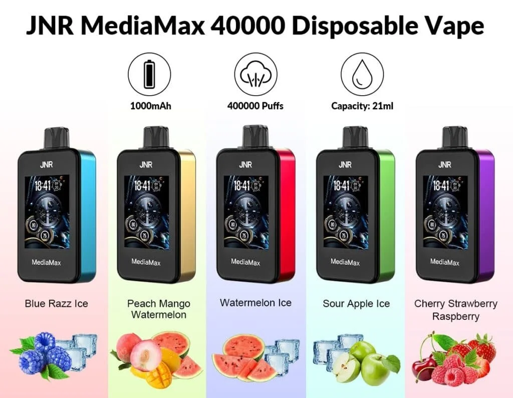 jnr media max 40000 komplet prva polnilna vape z 40k potegi in hd zaslonom v sloveniji 2