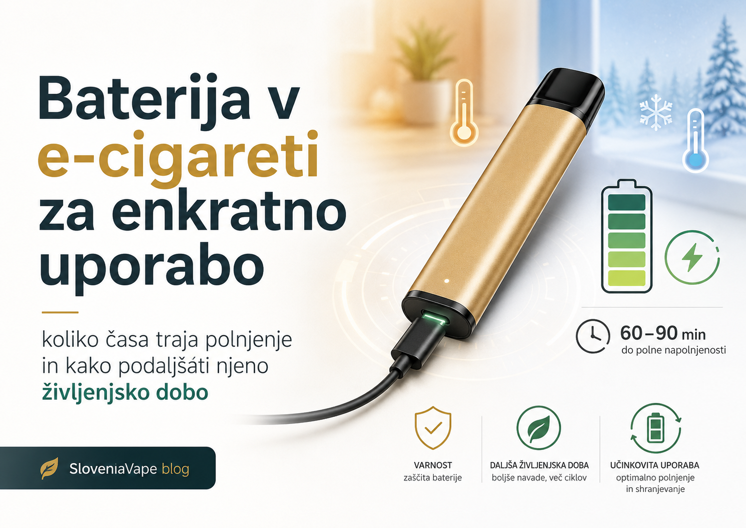 Domov 62 Baterija v e-cigareti za enkratno uporabo koliko časa traja polnjenje in kako podaljšati njeno življenjsko dobo