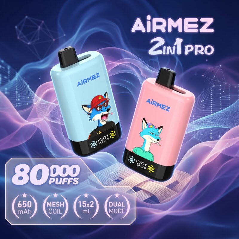 AIRMEZ FOX 2-v-1 Pro 80K – naprava z LED zaslonom