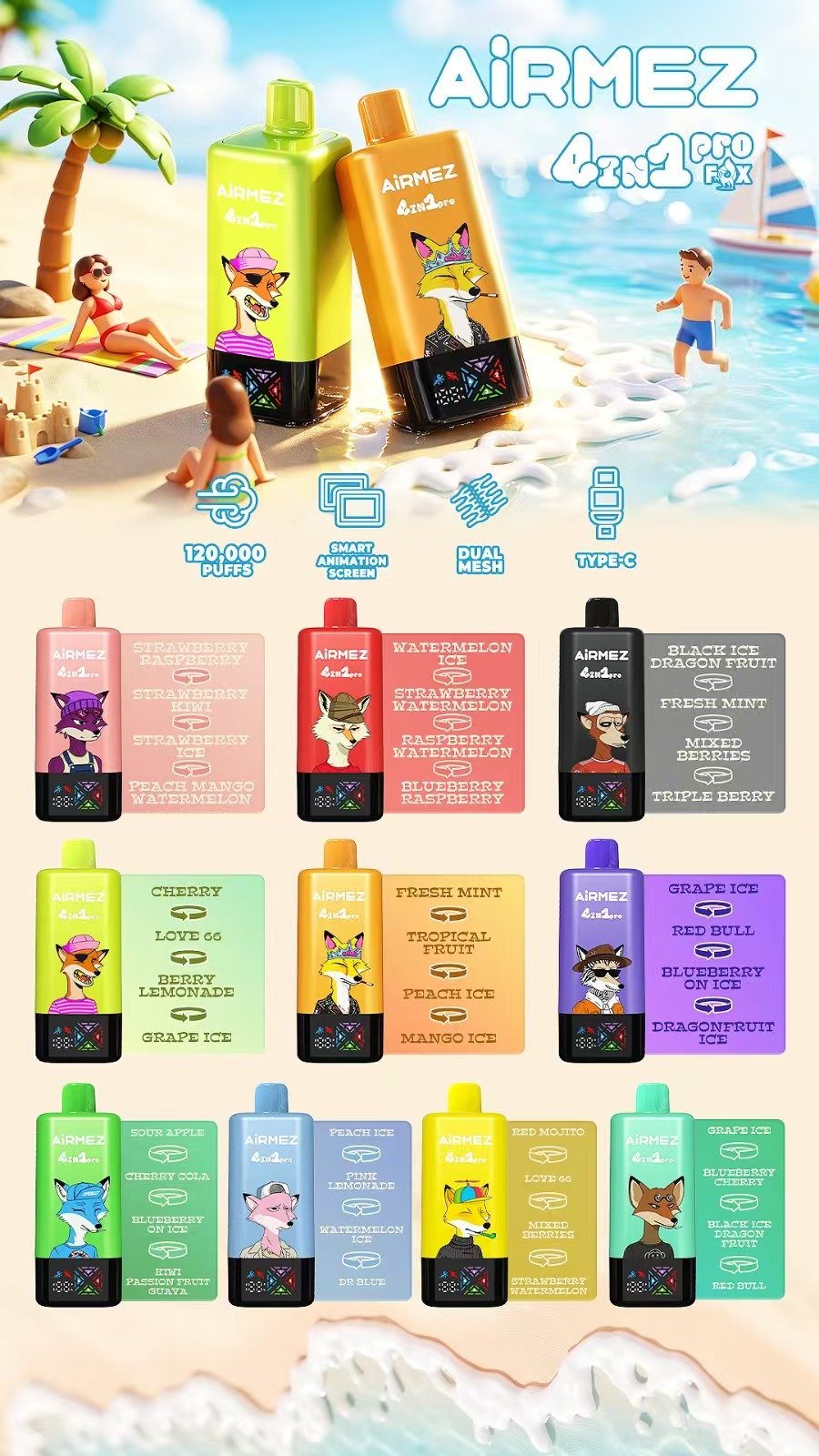 AiRMEZ Fox 4in1 Pro 120K