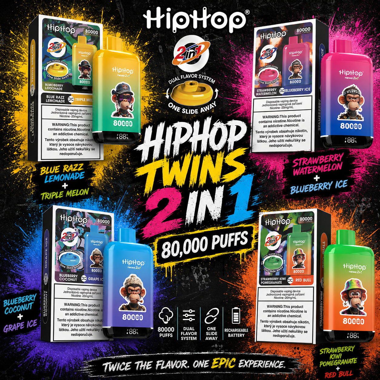 4dc5d41a-f37c-49f9-98e2-0c39b371ff95 HIPHOP 80K Twins – dva okusa v eni napravi - slika 1